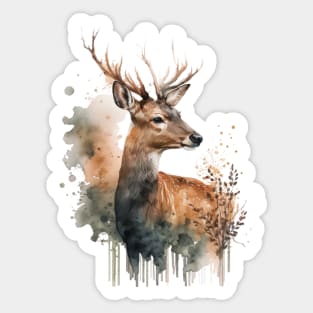 Deer illustration Sticker